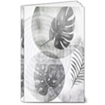 Vintage Retro Boho Background Leaves Botanical 8  x 10  Softcover Notebook