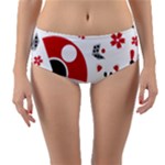 Assorted Illustration Lot Japan Fundal Japanese Reversible Mid-Waist Bikini Bottoms
