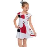 Assorted Illustration Lot Japan Fundal Japanese Kids  Cap Sleeve Dress