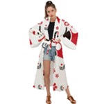 Assorted Illustration Lot Japan Fundal Japanese Maxi Kimono