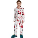 Assorted Illustration Lot Japan Fundal Japanese Kids  Long Sleeve Velvet Pajamas Set