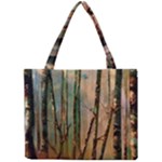 Woodland Woods Forest Trees Nature Outdoors Cellphone Wallpaper Mist Moon Background Artwork Book Co Mini Tote Bag