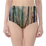 Woodland Woods Forest Trees Nature Outdoors Cellphone Wallpaper Mist Moon Background Artwork Book Co Classic High-Waist Bikini Bottoms