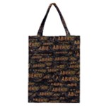 Abierto neon lettes over glass motif pattern Classic Tote Bag