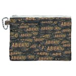 Abierto neon lettes over glass motif pattern Canvas Cosmetic Bag (XL)