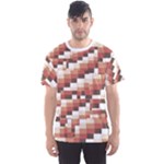 ChromaticMosaic Print Pattern Men s Sport Mesh T-Shirt