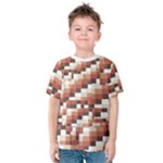 ChromaticMosaic Print Pattern Kids  Cotton T-Shirt