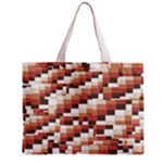 ChromaticMosaic Print Pattern Zipper Mini Tote Bag