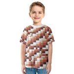 ChromaticMosaic Print Pattern Kids  Sport Mesh T-Shirt