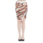 ChromaticMosaic Print Pattern Midi Wrap Pencil Skirt