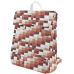 ChromaticMosaic Print Pattern Flap Top Backpack