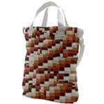 ChromaticMosaic Print Pattern Canvas Messenger Bag