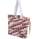 ChromaticMosaic Print Pattern Drawstring Tote Bag