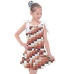 ChromaticMosaic Print Pattern Kids  Tie Up Tunic Dress
