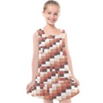 ChromaticMosaic Print Pattern Kids  Cross Back Dress