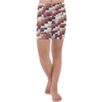 ChromaticMosaic Print Pattern Kids  Lightweight Velour Capri Yoga Leggings