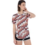 ChromaticMosaic Print Pattern Perpetual Short Sleeve T-Shirt