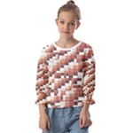 ChromaticMosaic Print Pattern Kids  Cuff Sleeve Top