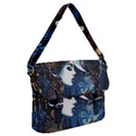 Steampunk Woman With Owl 2 Steampunk Woman With Owl Woman With Owl Strap Buckle Messenger Bag