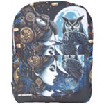 Steampunk Woman With Owl 2 Steampunk Woman With Owl Woman With Owl Strap Full Print Backpack