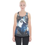 Steampunk Woman With Owl 2 Steampunk Woman With Owl Woman With Owl Strap Piece Up Tank Top