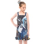 Steampunk Woman With Owl 2 Steampunk Woman With Owl Woman With Owl Strap Kids  Overall Dress