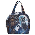 Steampunk Woman With Owl 2 Steampunk Woman With Owl Woman With Owl Strap Boxy Hand Bag