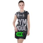 Gym mode Drawstring Hooded Dress
