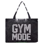 Gym mode Zipper Medium Tote Bag