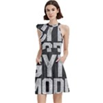 Gym mode Cocktail Party Halter Sleeveless Dress With Pockets