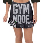 Gym mode Fishtail Mini Chiffon Skirt