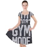 Gym mode Cap Sleeve Midi Dress