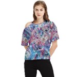 Three Layers Blend Module 1-5 Liquify One Shoulder Cut Out T-Shirt