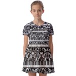 90a30151-30e5-41a4-8f9f-ca3e99b2c8da Kids  Short Sleeve Pinafore Style Dress