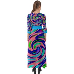 Button Up Boho Maxi Dress 