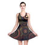 Abstract Geometric Pattern Reversible Skater Dress