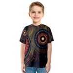 Abstract Geometric Pattern Kids  Sport Mesh T-Shirt