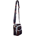 Abstract Geometric Pattern Shoulder Strap Belt Bag