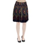 Abstract Geometric Pattern Pleated Skirt
