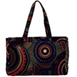 Abstract Geometric Pattern Canvas Work Bag