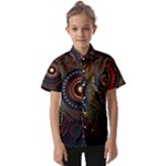 Abstract Geometric Pattern Kids  Short Sleeve Shirt