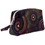 Abstract Geometric Pattern Wristlet Pouch Bag (Large)