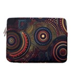 Abstract Geometric Pattern 14  Vertical Laptop Sleeve Case With Pocket
