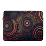 Abstract Geometric Pattern 15  Vertical Laptop Sleeve Case With Pocket