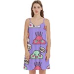 Cloud Seamless Pattern Mini Camis Dress With Pockets