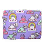 Cloud Seamless Pattern 15  Vertical Laptop Sleeve Case With Pocket
