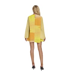 Round Neck Long Sleeve Bohemian Style Chiffon Mini Dress 