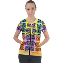 Short Sleeve Zip Up Jacket 