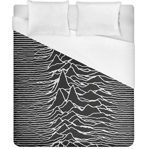 Joy Division Unknown Pleasures Pattern Duvet Cover (California King Size) from ArtsNow.com