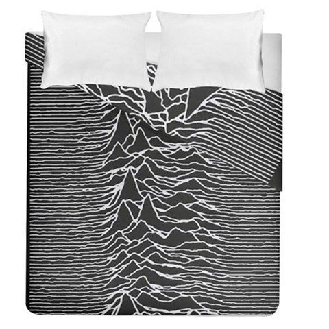 Joy Division Unknown Pleasures Pattern Duvet Cover Double Side (Queen Size) from ArtsNow.com